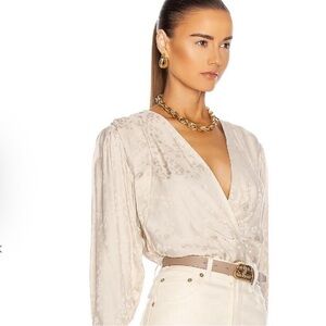 IRO Cream Blouse Sz38 NWT Retail $400